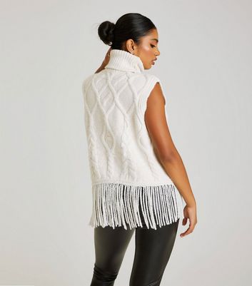 Knitted deals tassel vest