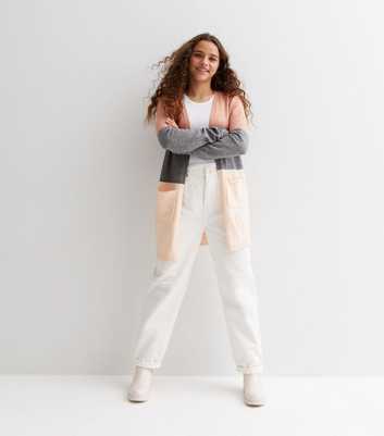 KIDS ONLY Pink Colour Block Long Cardigan