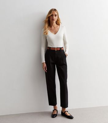 31 Phillip Lim Belted Pleated Cropped Trousers  Farfetch