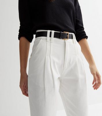 Crew Clothing Mia Cropped Trousers White at John Lewis  Partners