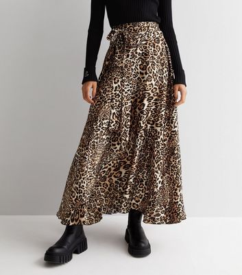 Leopard midi outlet skirt 9mm