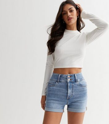 High Rise Denim Shorts - Summer Closet Staples | ROOLEE