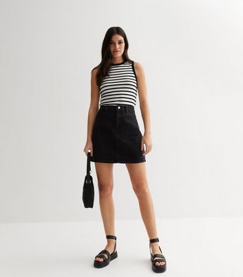 New Look A Line Button Denim Skirt | ASOS | Latest fashion clothes, Denim  skirt, Skirts