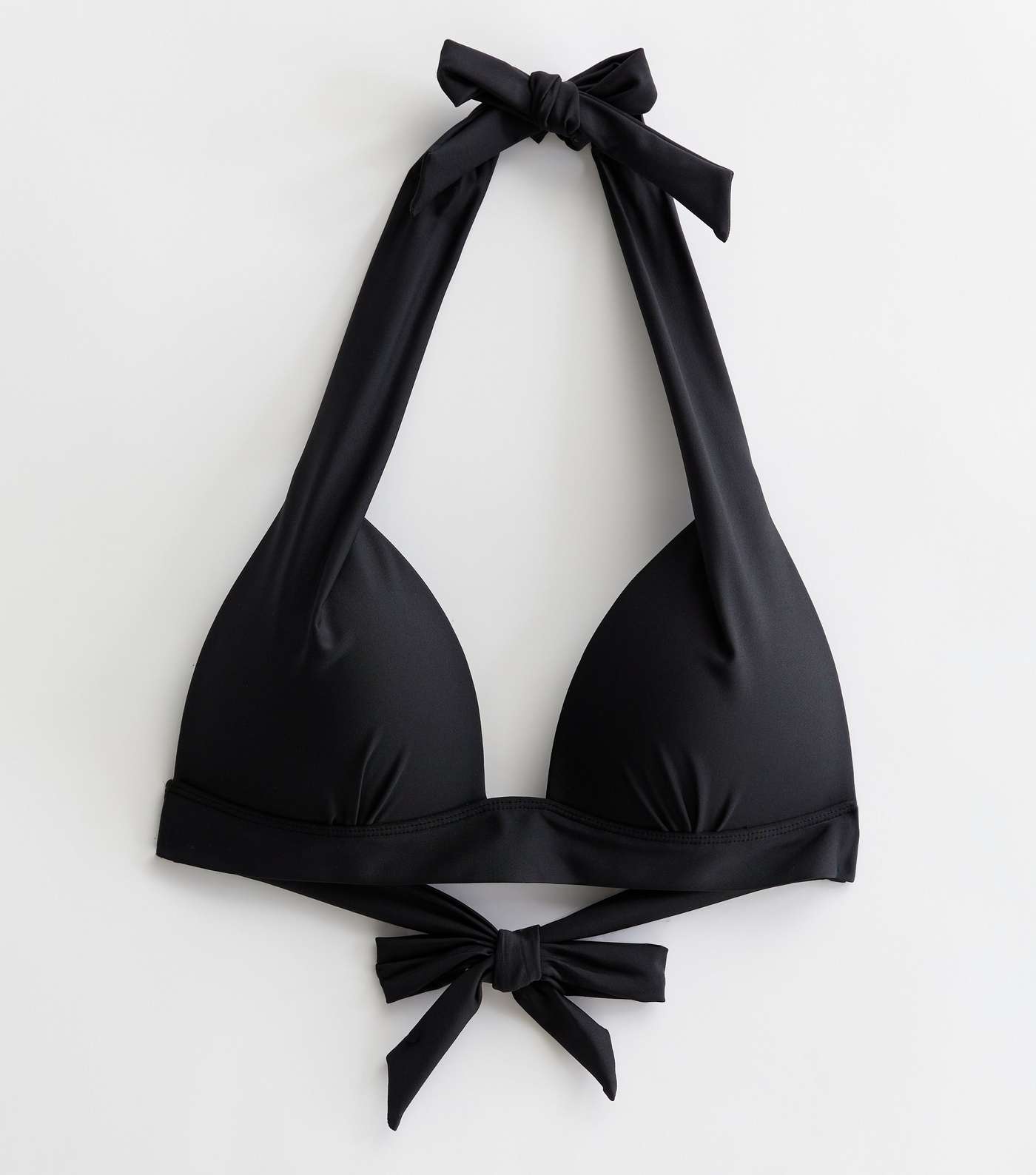 Black Halter Neck Lift & Shape Bikini Top Image 5