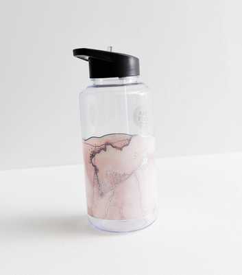 Pink Agate 1 Litre Straw Water Bottle