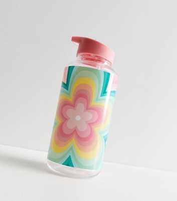 Multicoloured Retro Floral 1L Water Bottle