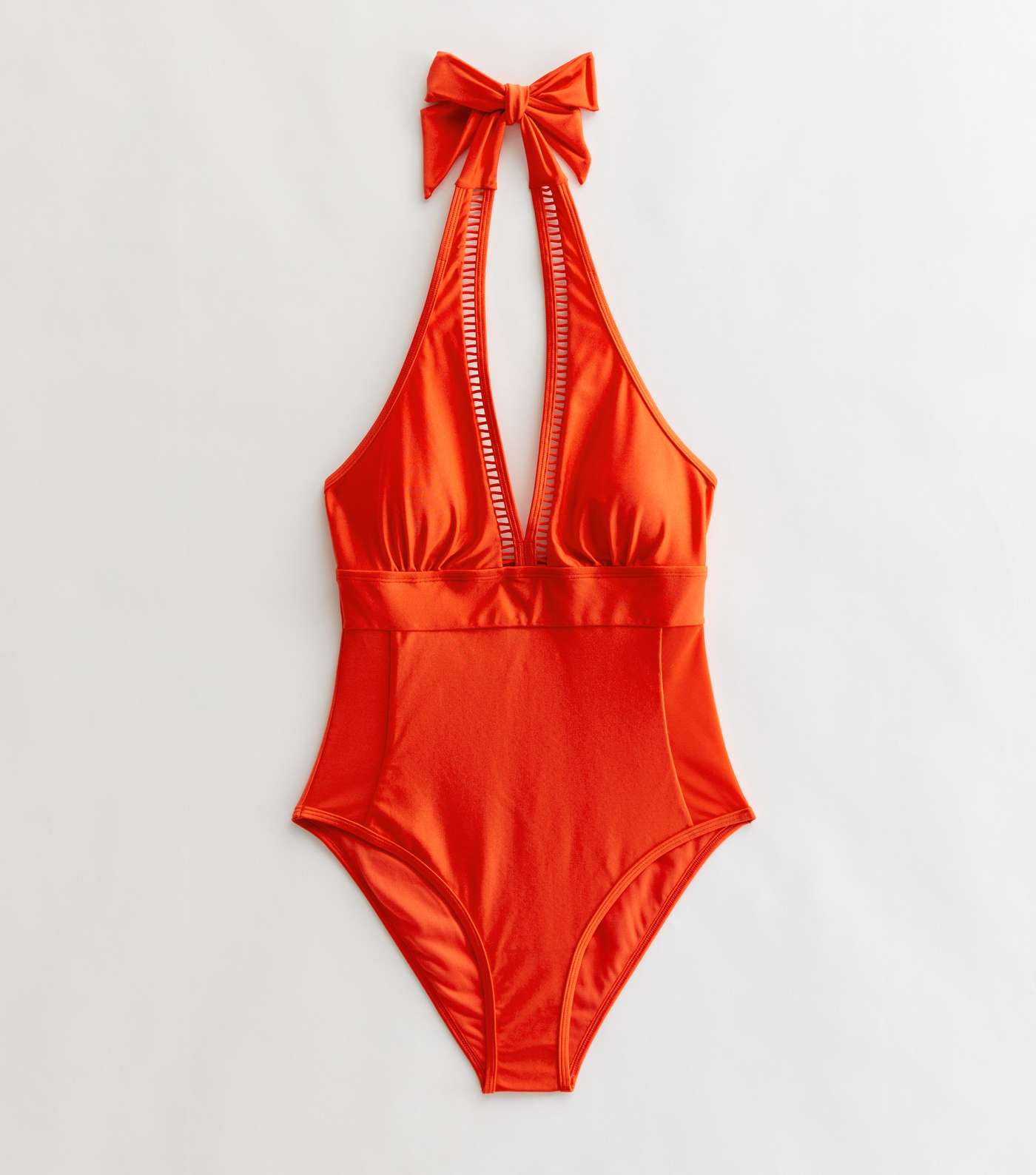 Red Plunge Illusion Lift & Shape Swimsuit Image 5