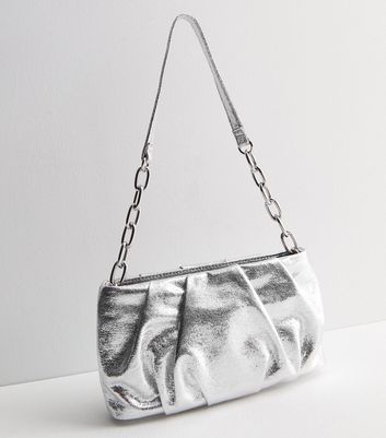 Metallic hotsell silver bag