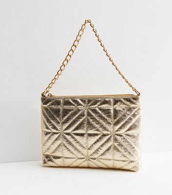 Gold quilted bag hotsell