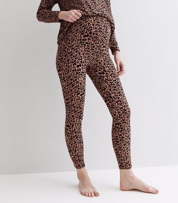 FYD Size Inclusive Leggings with pockets in chocolate brown