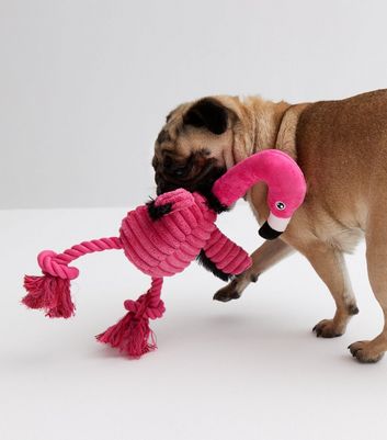 Pink Flamingo Dog Toy