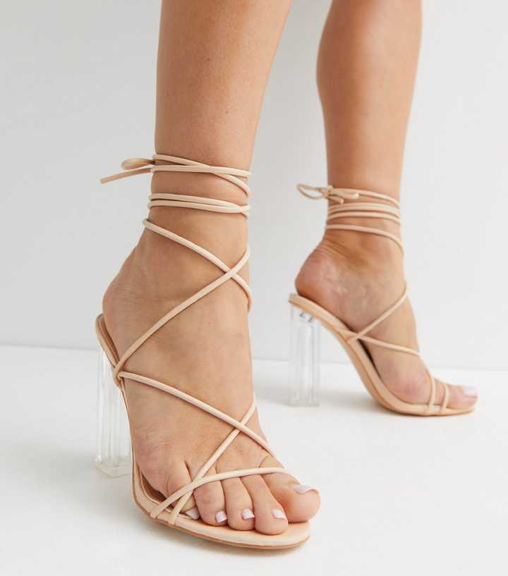 new look clear sandals