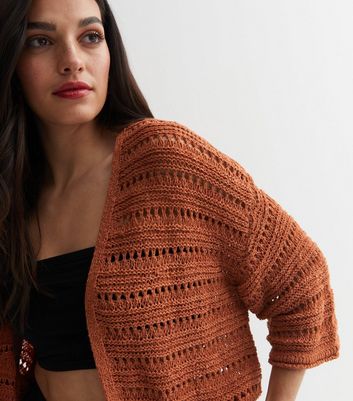 Rust coloured cardigan uk sale