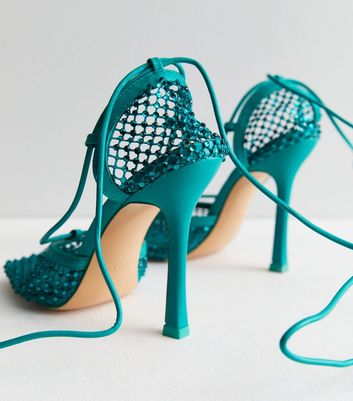 Turquoise Pendant Decoration Embellished Stiletto Heels Sandals 10mm  Rhinestone Metal Gun Color Women High Heeled Luxury Designers Wraparound  Dress Shoes 43 Size From Shoes_gz, $82.88 | DHgate.Com