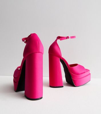 Pink hot sale platform stilettos