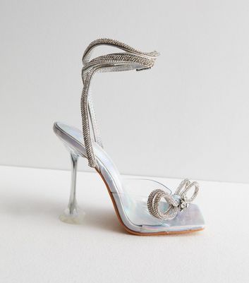 Platform Holographic High Heel Shoes | Crazy shoes, Metallic strappy heels,  Pleaser heels