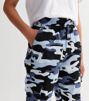 ncc Navy Camouflage Print Slim Fit Cargo Pants  NCC Store