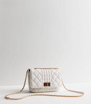 Original Stradivarius White Quilted Chain Bag Two Way, Women's Fashion, Bags  & Wallets, Shoulder Bags on Carousell