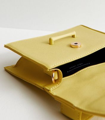 Mustard clutch bag new look sale