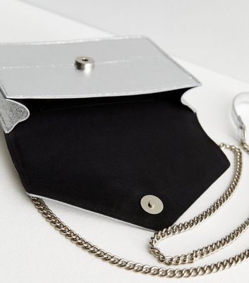 Cross body bag cheap with silver chain