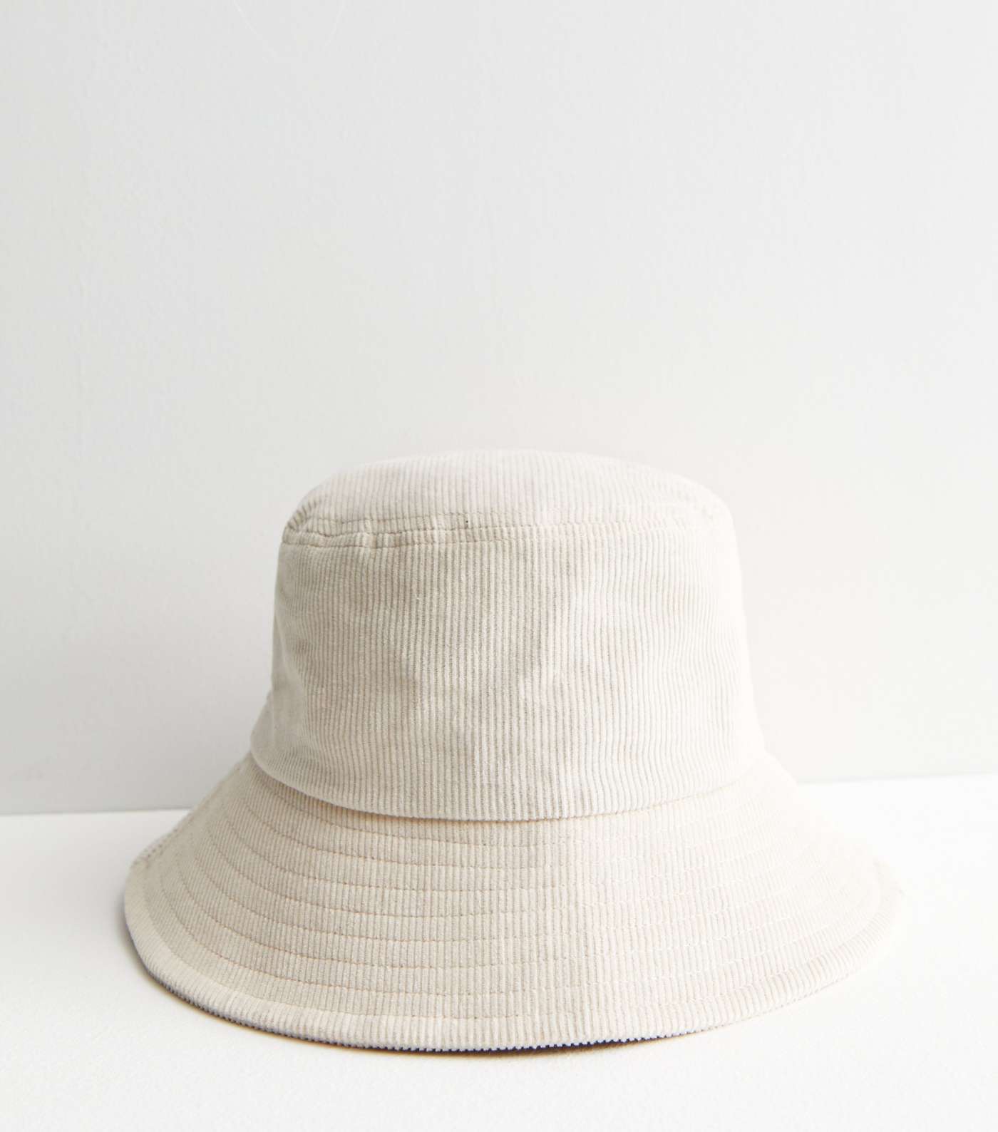 Cream Cord Bucket Hat Image 2