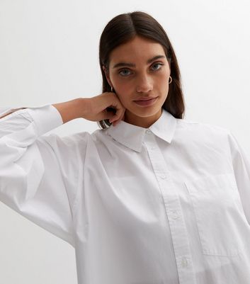everlane poplin oversized shirt