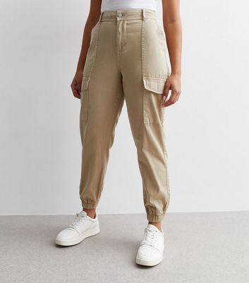 The Kit Cropped High-Rise Wide-Leg Utility Trousers by Pilcro |  Anthropologie