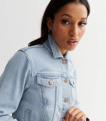 Denim jacket women light on sale blue