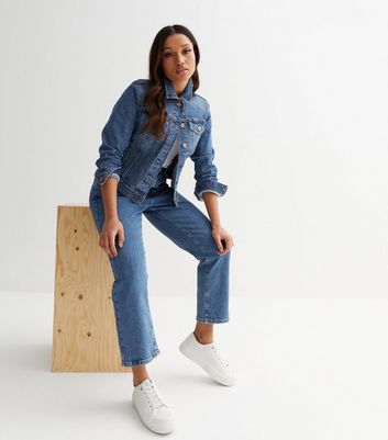 Petite denim clearance jacket next