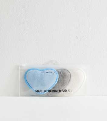 Blue Pack of 3 Heart Makeup Remover Pads 