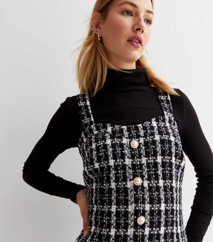 boucle pinafore