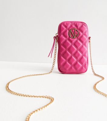 Pink discount phone purse