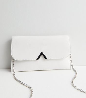 Macy Clutch Bag Black / White | Clutch Bags | SWANKYSWANS