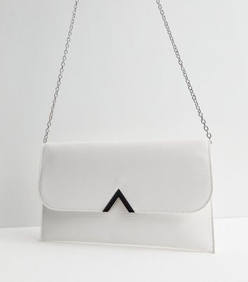 ASOS DESIGN oversized ruched clutch bag in beige with detachable shoulder bag  chain | ASOS