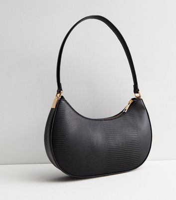 The Sak Bag Shoulder Black leather mini Purse baguette women's | eBay