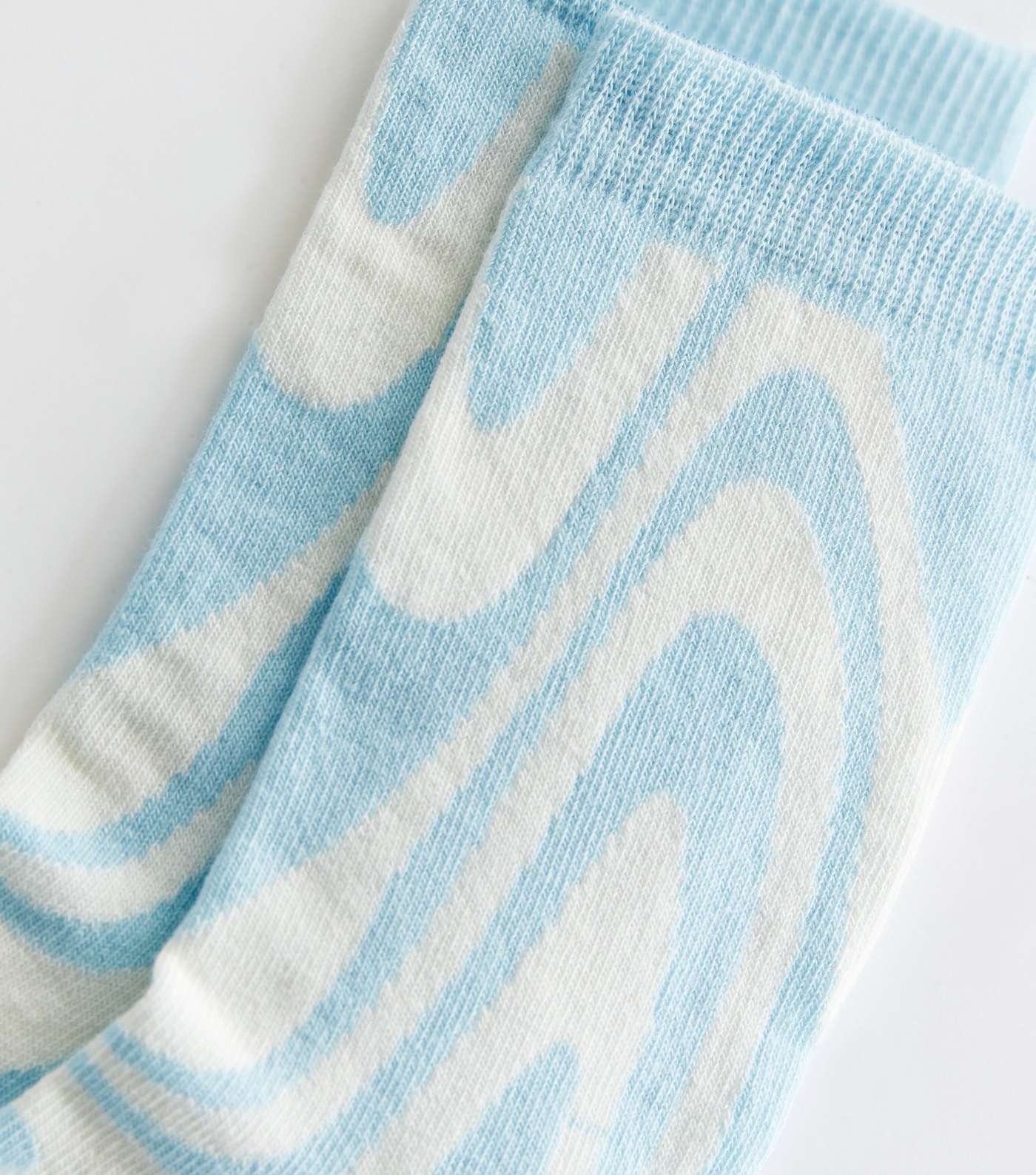 Blue Retro Swirl Socks Image 2
