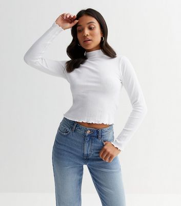 Frill turtle sale neck top