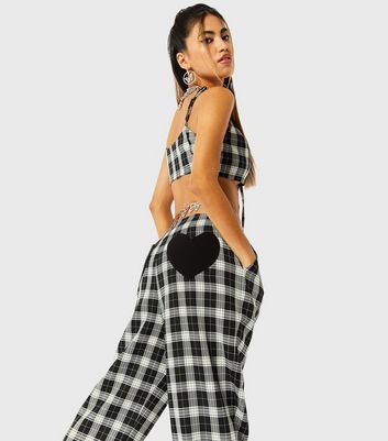 Buy Grey Check Trousers for Women | ONLY | 242360501