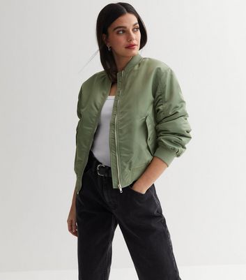 Varsity Bomber Jacket - Green/Vanilla - Ryderwear