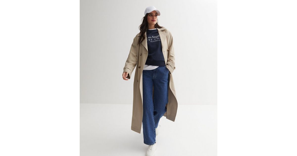 Stone Unlined Belted Trench Coat | New Look
