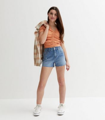 Girls high outlet waisted jean shorts