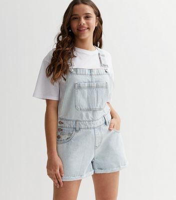 New look 2024 dungaree shorts