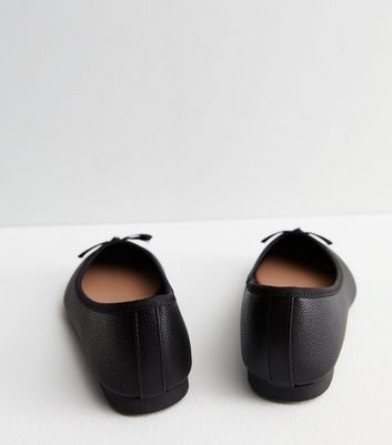 Leather high cut ballerina on sale pumps