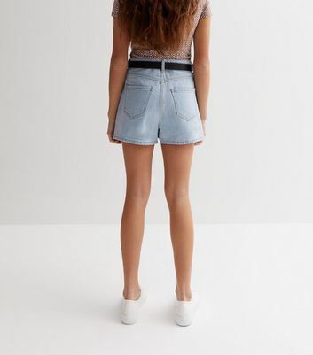 Light blue mom hot sale shorts