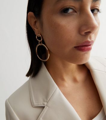 Double circle deals hoop earrings