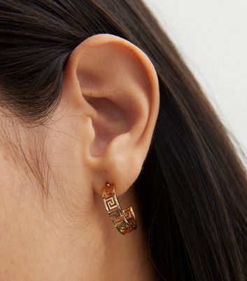 Gold hoop earrings hot sale new look