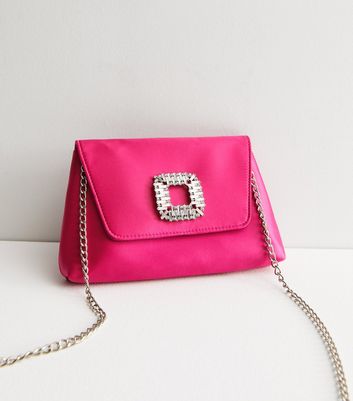 Hot pink deals clutch bag