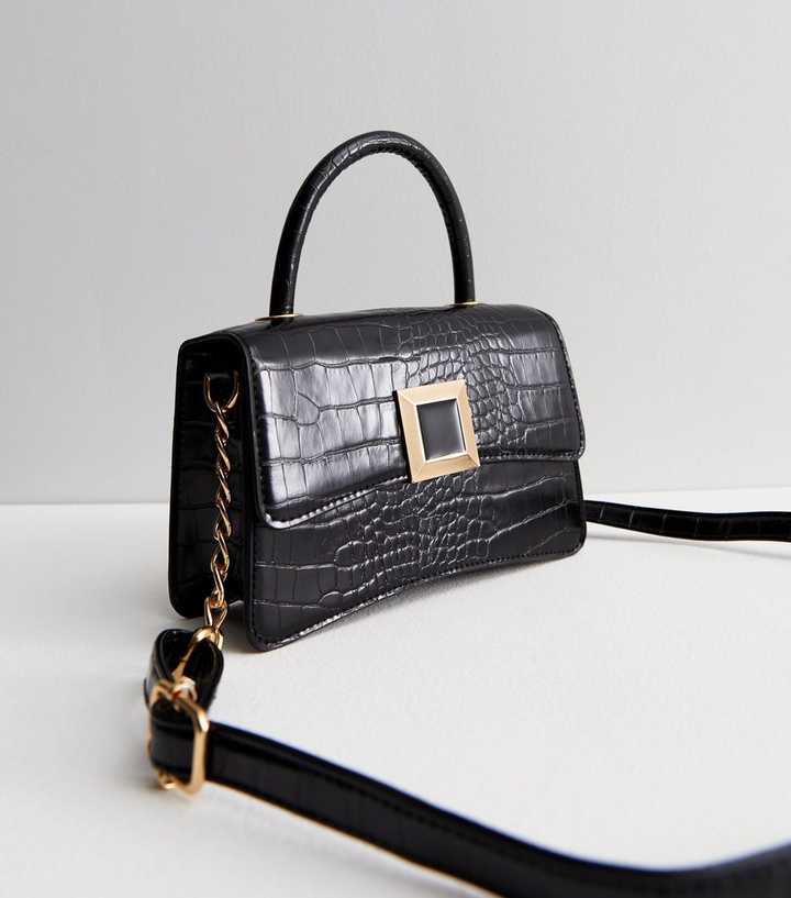 Buy Large Leather Satchel Handbags for Women Crocodile clutch