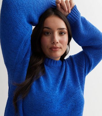 Blue on sale knit jumper