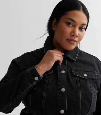 New look black outlet denim jacket